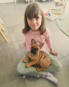 Bonjour Sybille, j'espere que vous allez bien ? Voici quelques photos de notre beau Ringo. Tout se passe trés bien, il est curieux et gourmand ;) (il revient toujour du potager avec un legume/ fruit dans la bouche) mais c'est une vrai boule d'amour. Passez une bonne journée. Emilie Cuenca